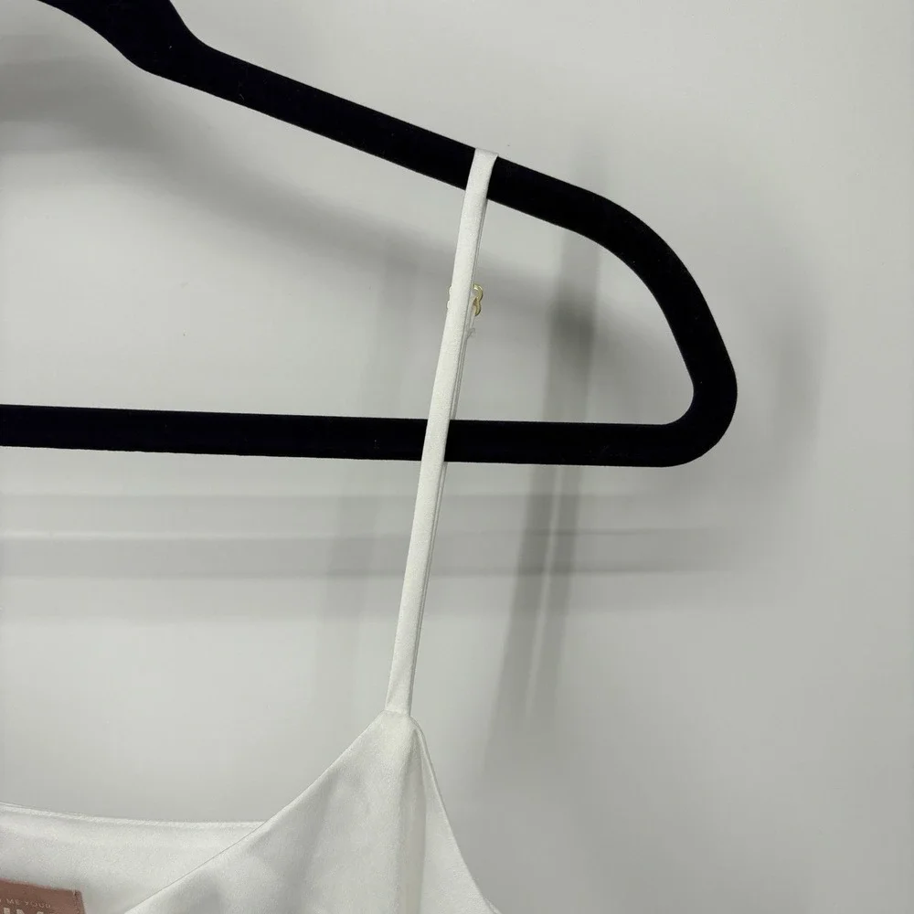 Show Me Your Mumu Slip Dress Medium Ivory Luxe Satin Weddings Best Day‎ Ever NWT